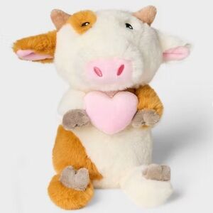 6" Valentine Animals with Hearts Minis - Cow - Gigglescape